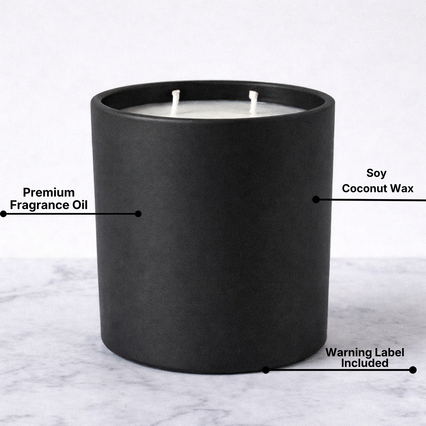 14 Oz Private Label Candle | Custom Branded Candles for Wholesale & Events
